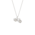 Pale white gold bicycle pendant that suits minimal, silver toned outfits