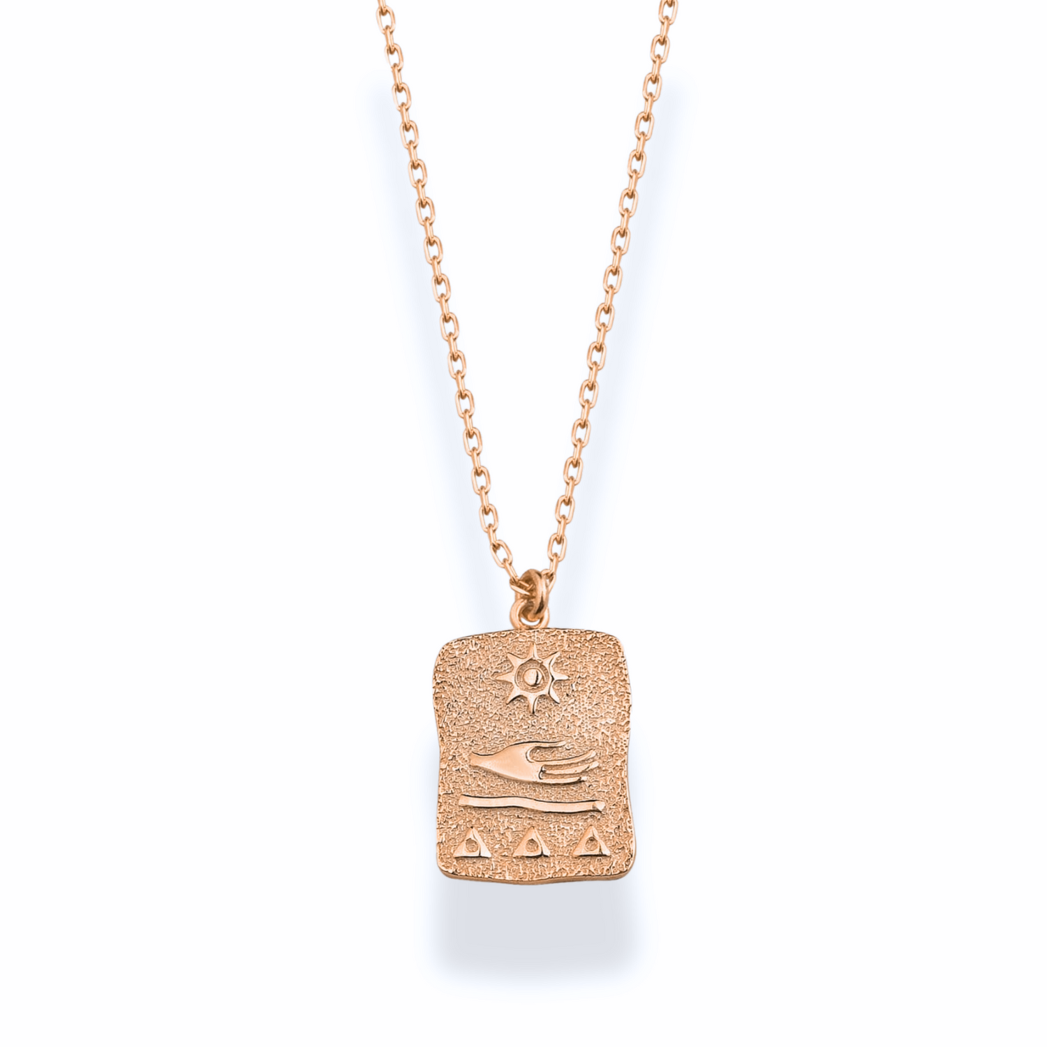 Blessings Card Necklace 14k Gold