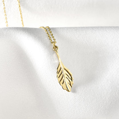 Botanical Leaf Necklace 14K Gold / Silver