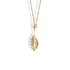 Botanical Leaf Necklace 14K Gold minimal leaf pendant with elegant organic design