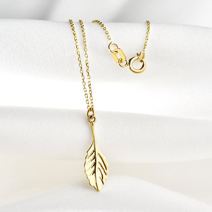 Botanical Leaf Necklace 14K Gold / Silver