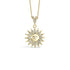 Bright Sun Diamond Necklace 14K Gold