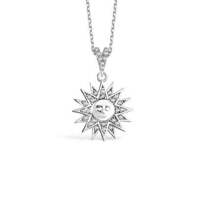 Bright Sun Diamond Necklace 14K Gold