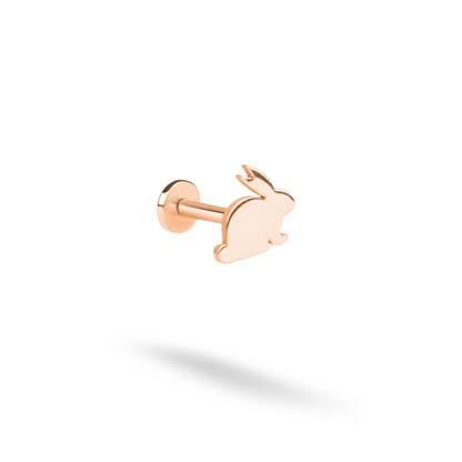 Bunny Flatback Ear Piercing 14K Gold