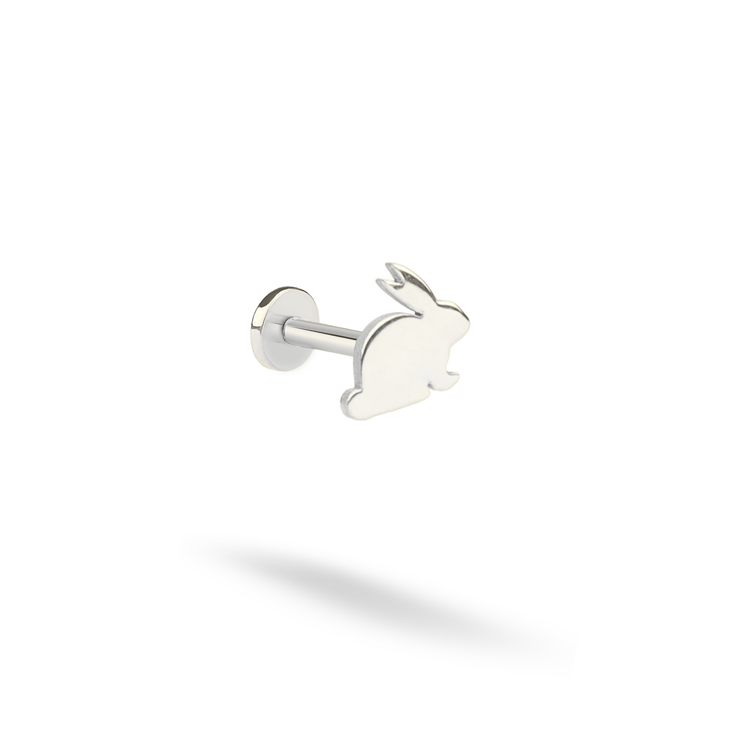 Bunny Flatback Ear Piercing 14K Gold