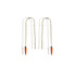 Carrot Ear Thread Earrings 14K Gold