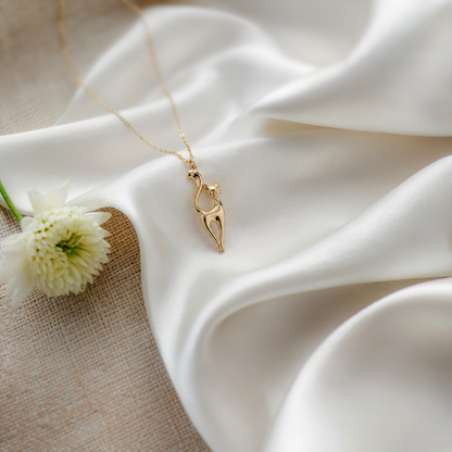 Cat Pendant Necklace 14K Gold / Silver