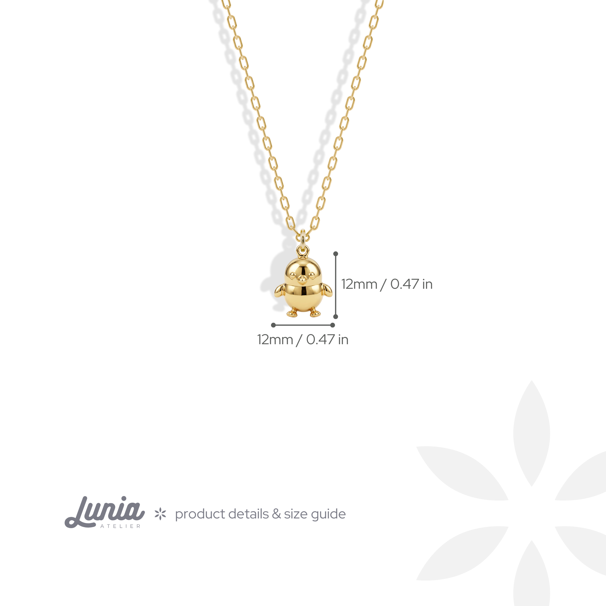 Chick Pendant Necklace 14K Gold / Silver