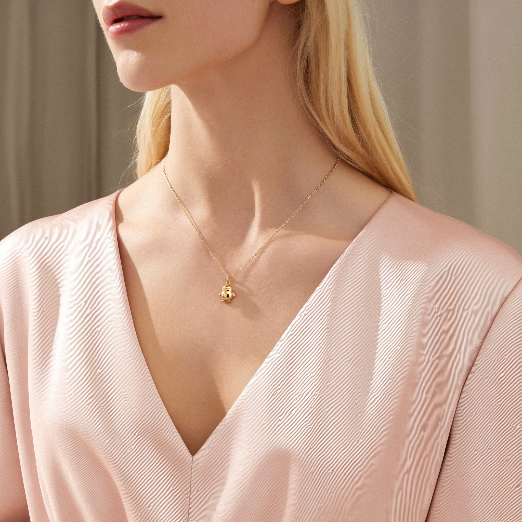 Chick Pendant Necklace 14K Gold / Silver