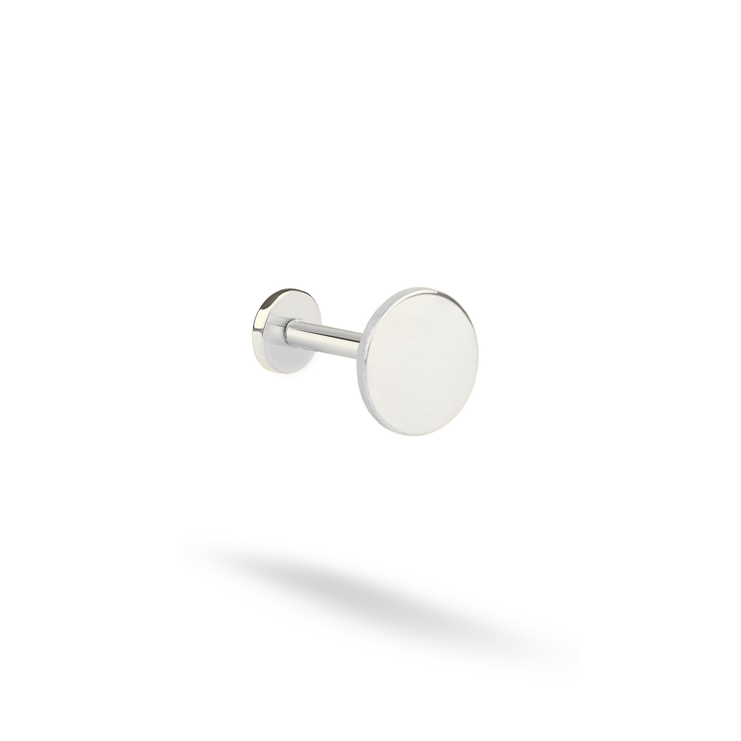 Circle Flatback Ear Piercing 14K Gold