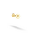 14K Gold Circle Initial Personalized Flatback Ear Piercing