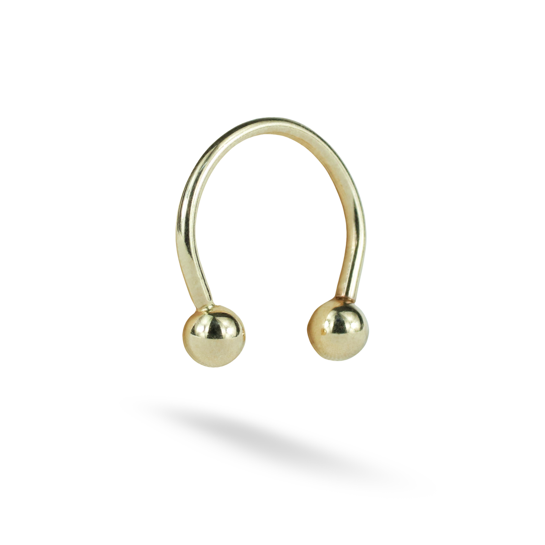 Circular Hoop Ear Piercing 14K Gold