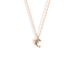 Rose gold dolphin charm, where the blush tone softens the polished curves