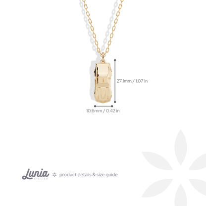 Classic Muscle Diecast Model Car Necklace 14K Gold / Silver