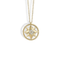 Compass North Star Necklace 14K Gold / Silver Northstar Polaris Pendant detail