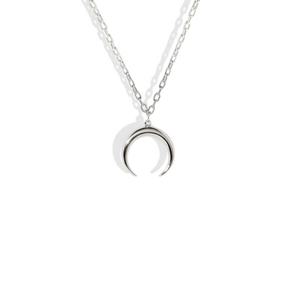 Crescent Moon Necklace 14K Gold