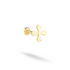 Cross Flat Back Piercing in 14K Gold