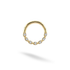 Crystal Hoop Ear Piercing 14K Gold with CZ Stone