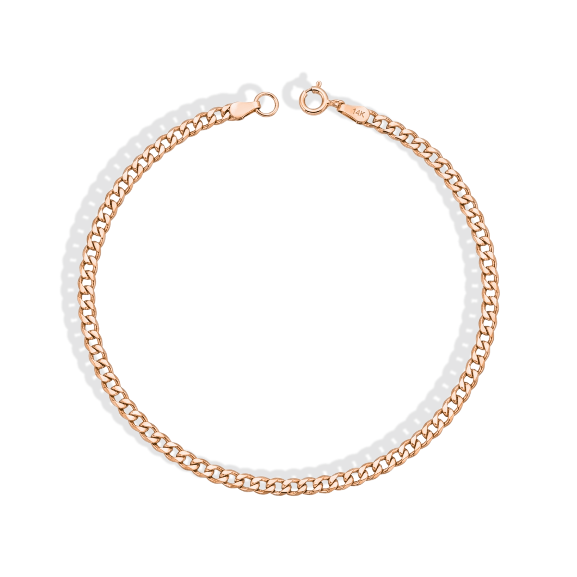 Cuban Chain Bracelet 14K Gold