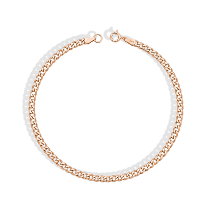 Cuban Chain Bracelet 14K Gold