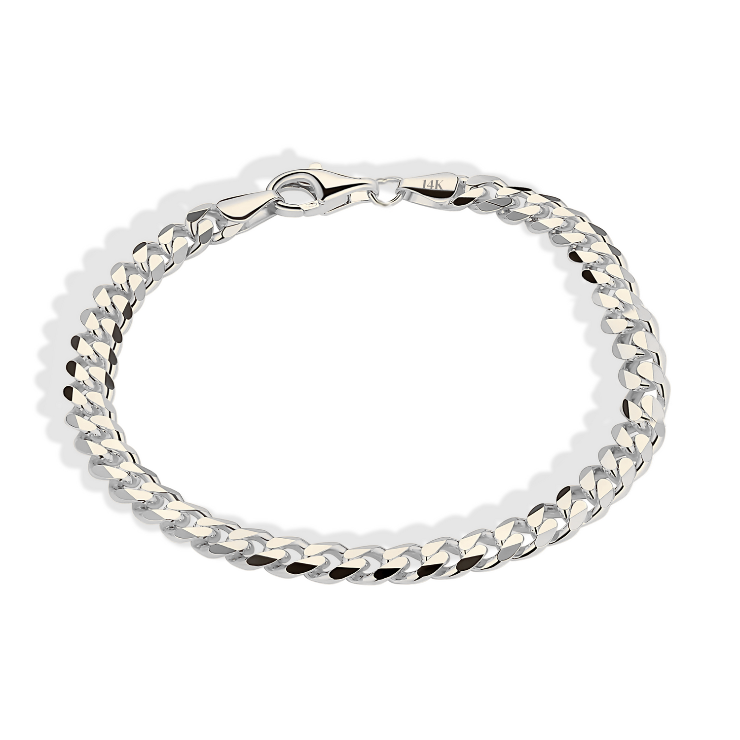 Cuban Link Chain Bracelet 14K Gold