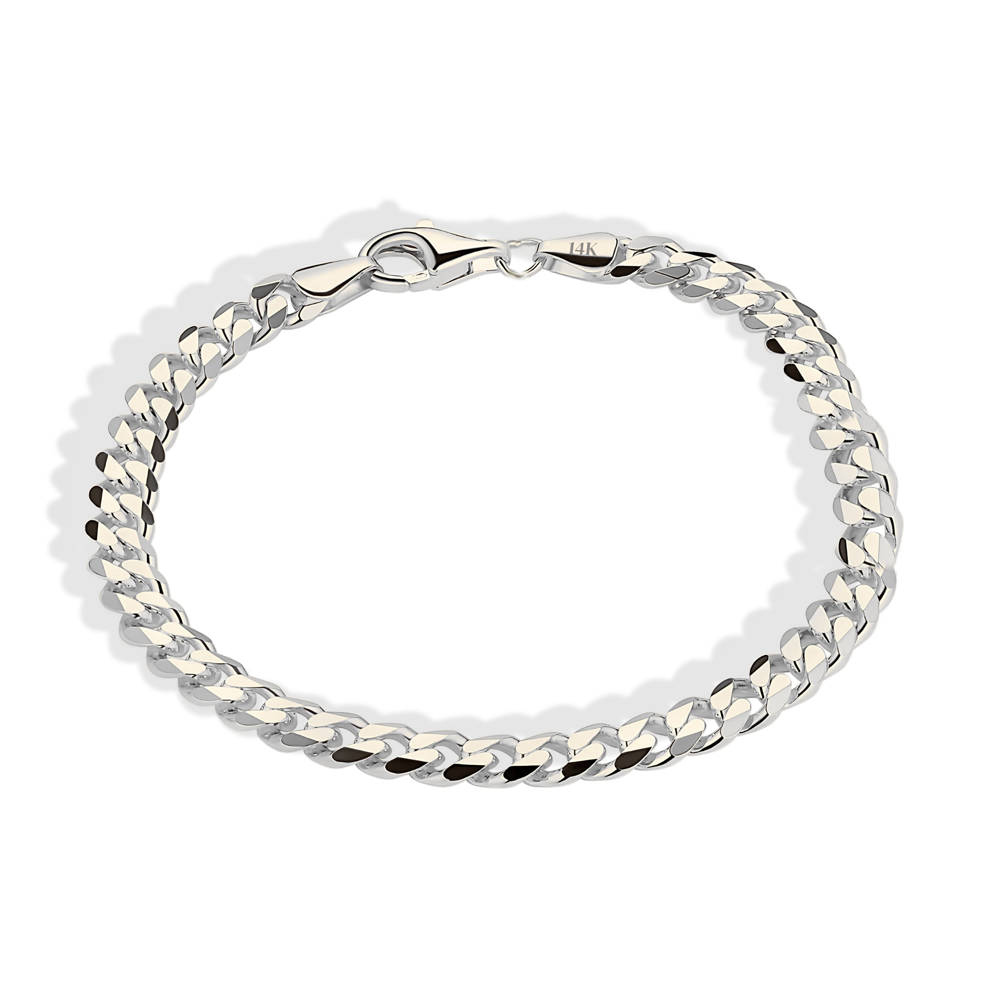 Cuban Link Chain Bracelet 14K Gold