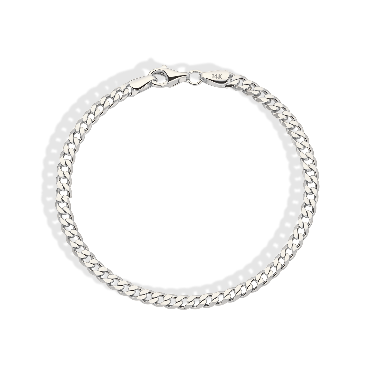 Cuban Link Chain Bracelet 14K Gold