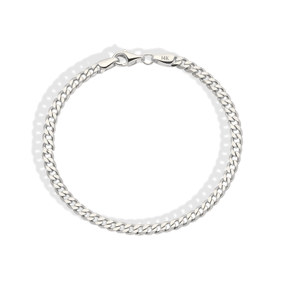 Cuban Link Chain Bracelet 14K Gold
