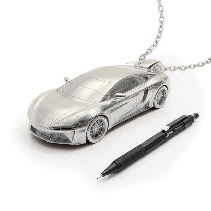 Custom Diecast Model Car Custom Necklace 14K Gold / Silver