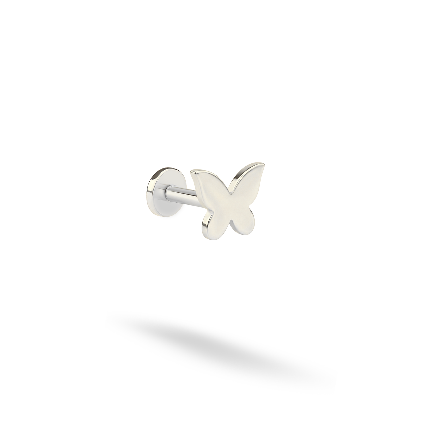 Cute Butterfly Flatback Ear Piercing 14K Gold / Silver