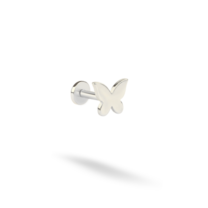 Cute Butterfly Flatback Ear Piercing 14K Gold / Silver