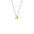 Dachshund Sausage Dog Pendant Necklace in 14K yellow gold, long-backed with short legs and raised tail