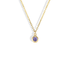 Personalized Birthstone Gemstone Necklace in 14K Gold
