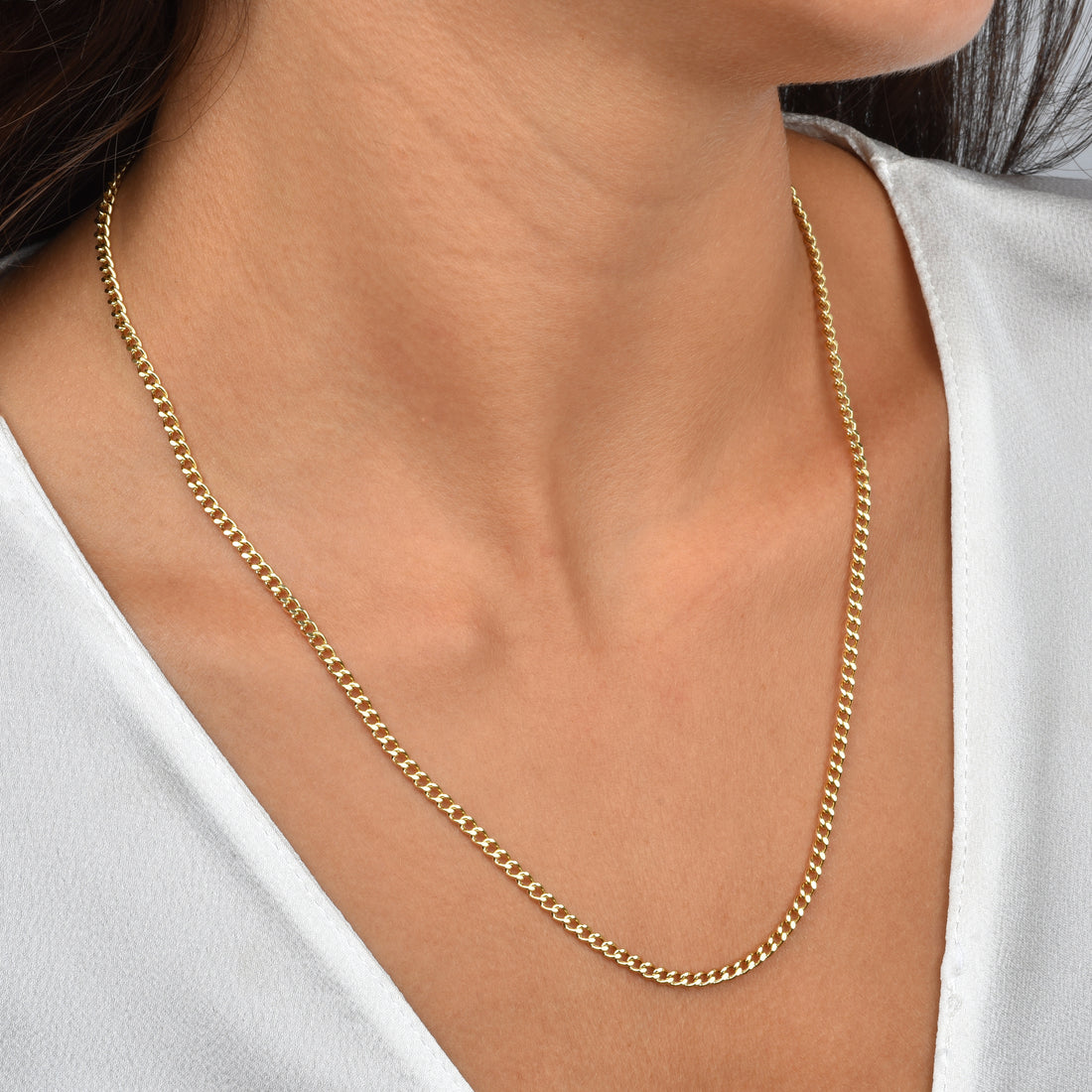 Designer Chain Necklace 14K Gold