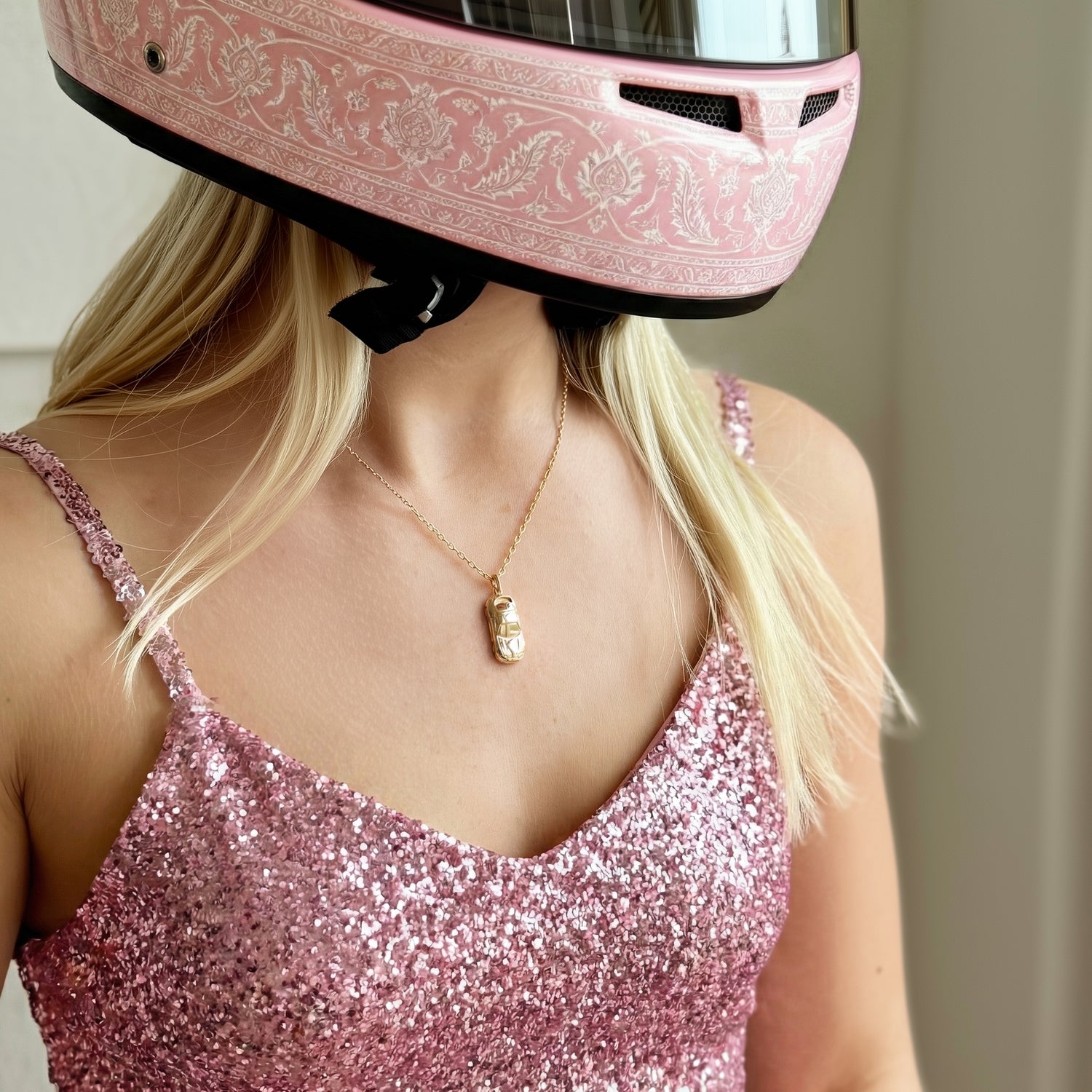 diecast car necklaces gold racing car pendant jewelry for women lunia garage motorsport inspired necklace