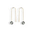 Doughnut Ear Threader Earrings 14k Gold