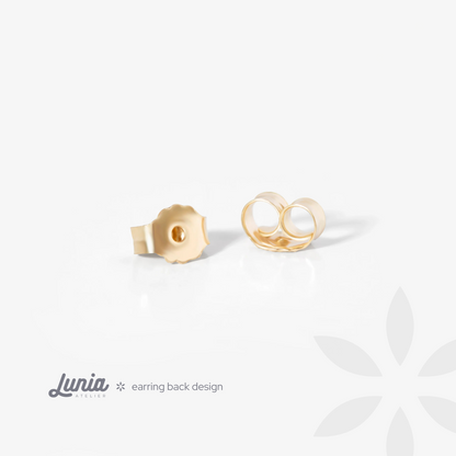 Ruby Drop Stone Diamond Earrings 14K Gold