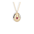 Easter Egg Heart Stone Birthstone Necklace 14K Gold or Silver with cz stone sparkle