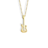 Electric Guitar Necklace 14K Gold musical jewelry guitar pendant for rock guitar and acoustic guitar lovers