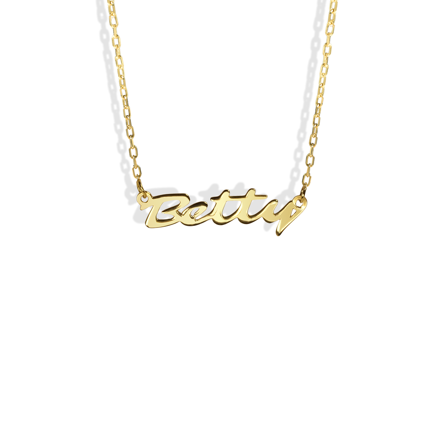 Custom 14K Gold Elegant Name Necklace