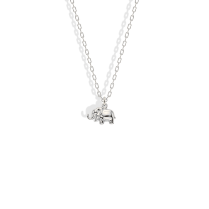 Elephant Pendant Necklace 14K Gold