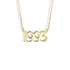 Favorite Year Custom Personalized Date Necklace 14K Gold