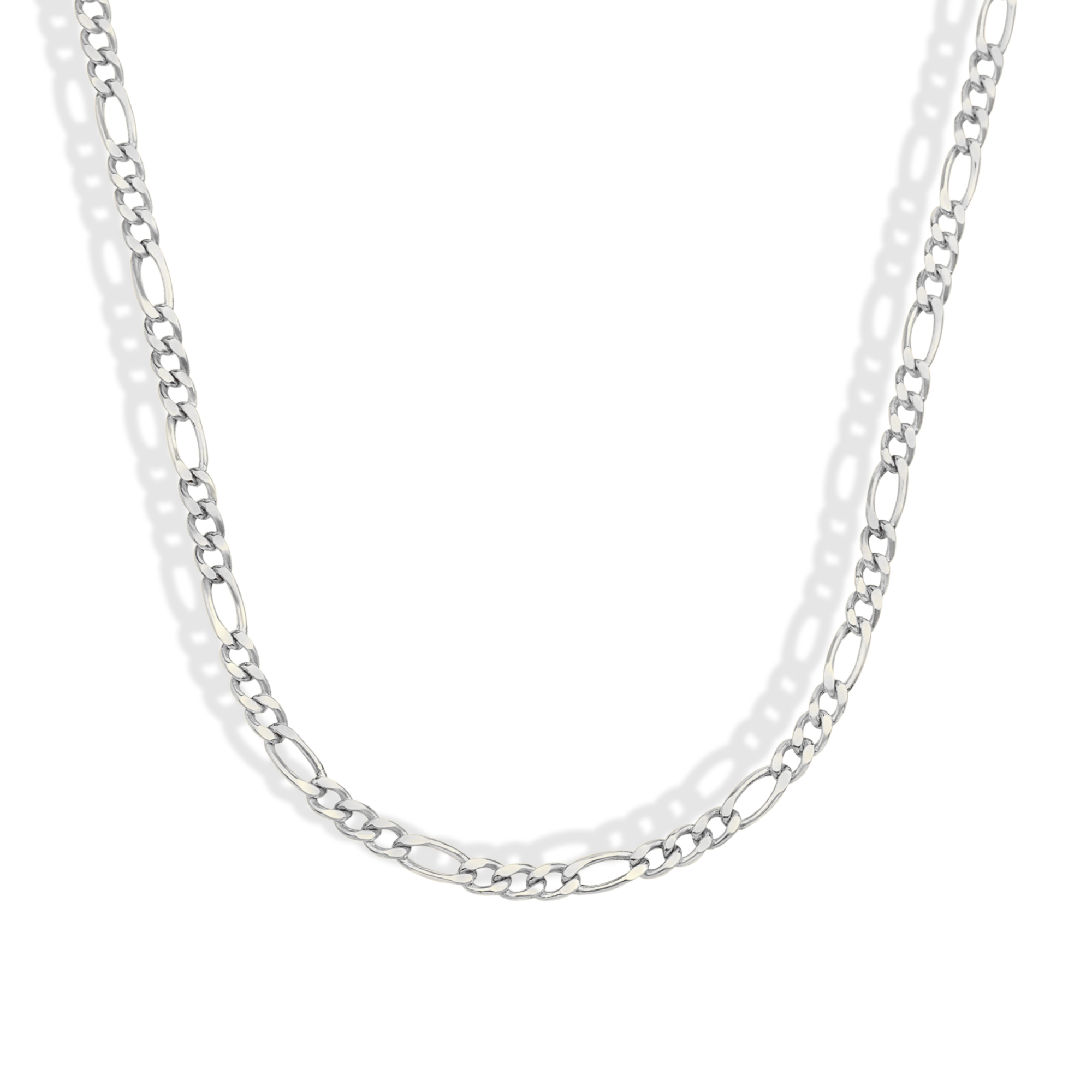 Figaro Chain 3 mm Necklace 14K Gold