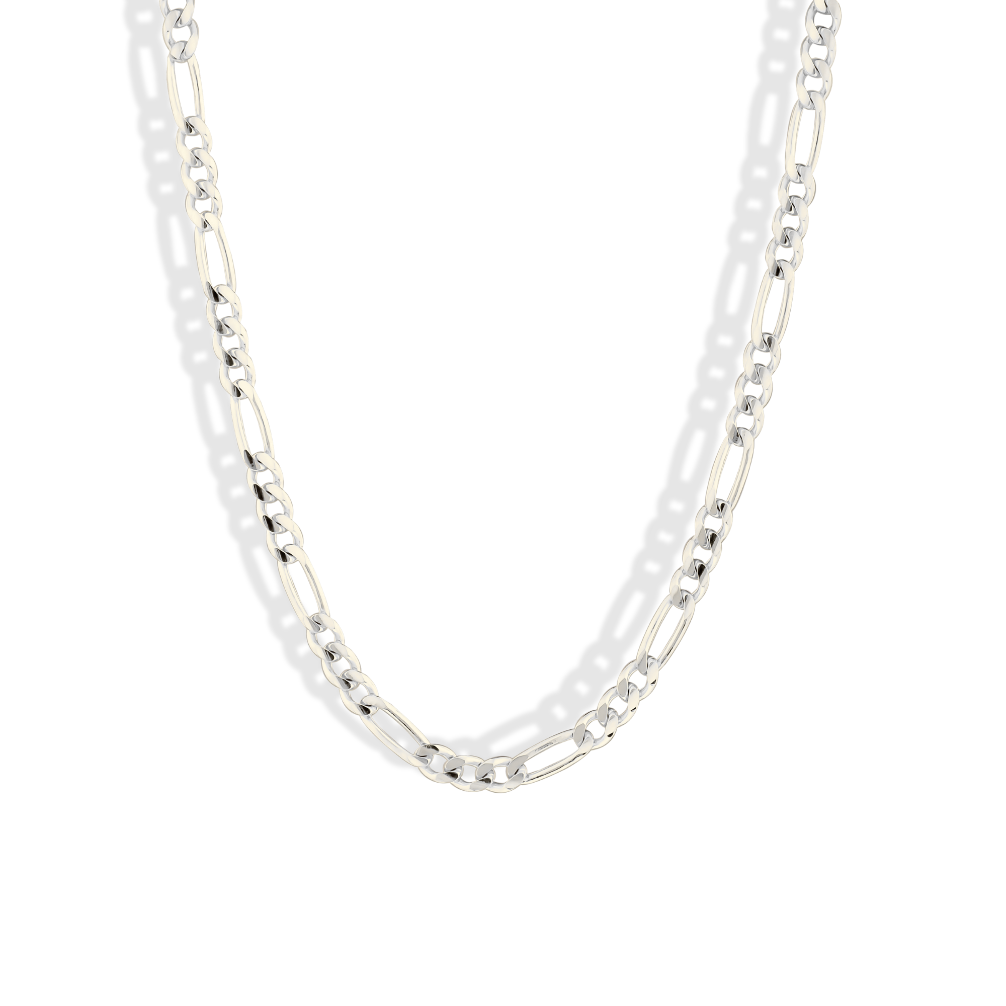 Figaro Chain 4mm Necklace 14K Gold