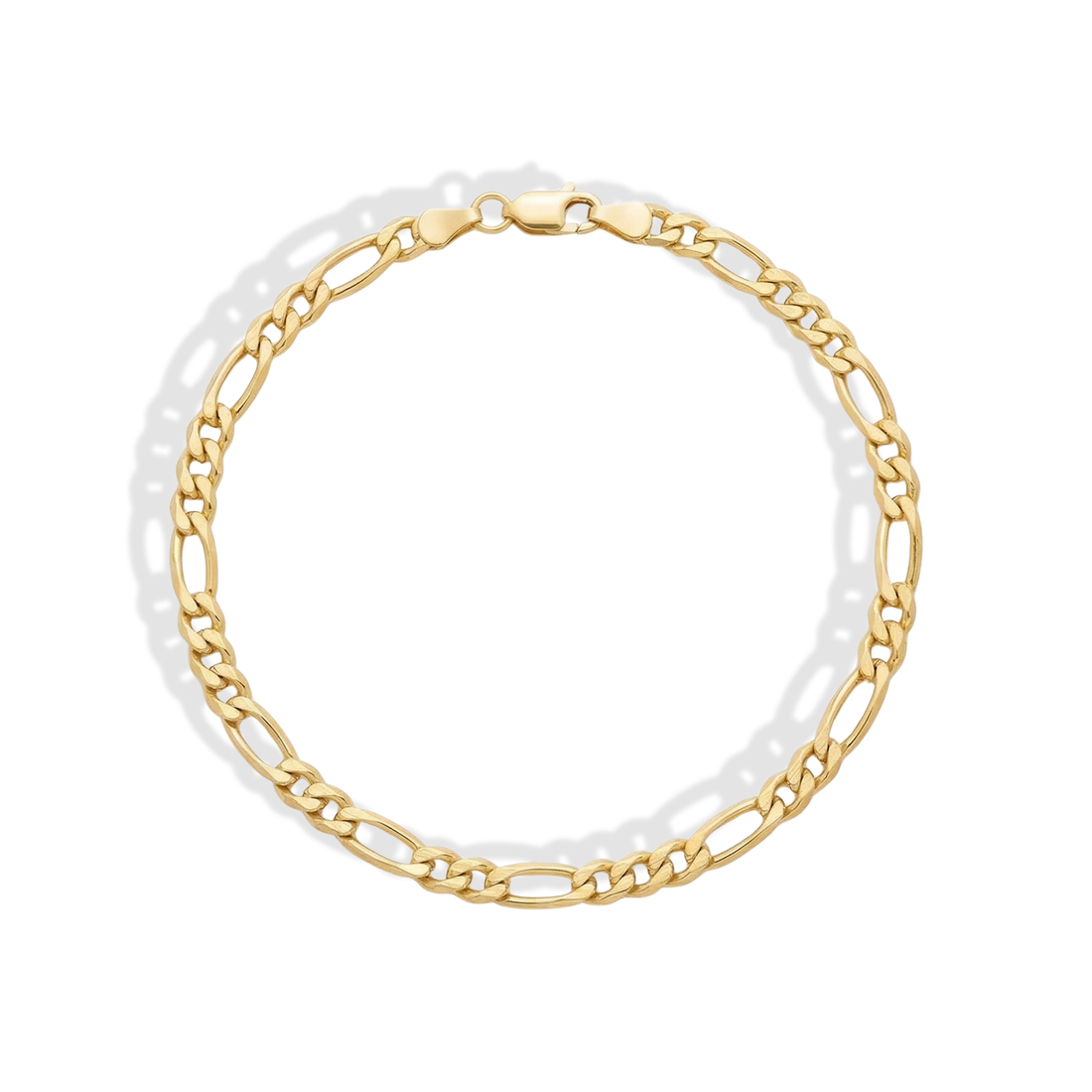 Figaro Chain Bracelet 14K Gold