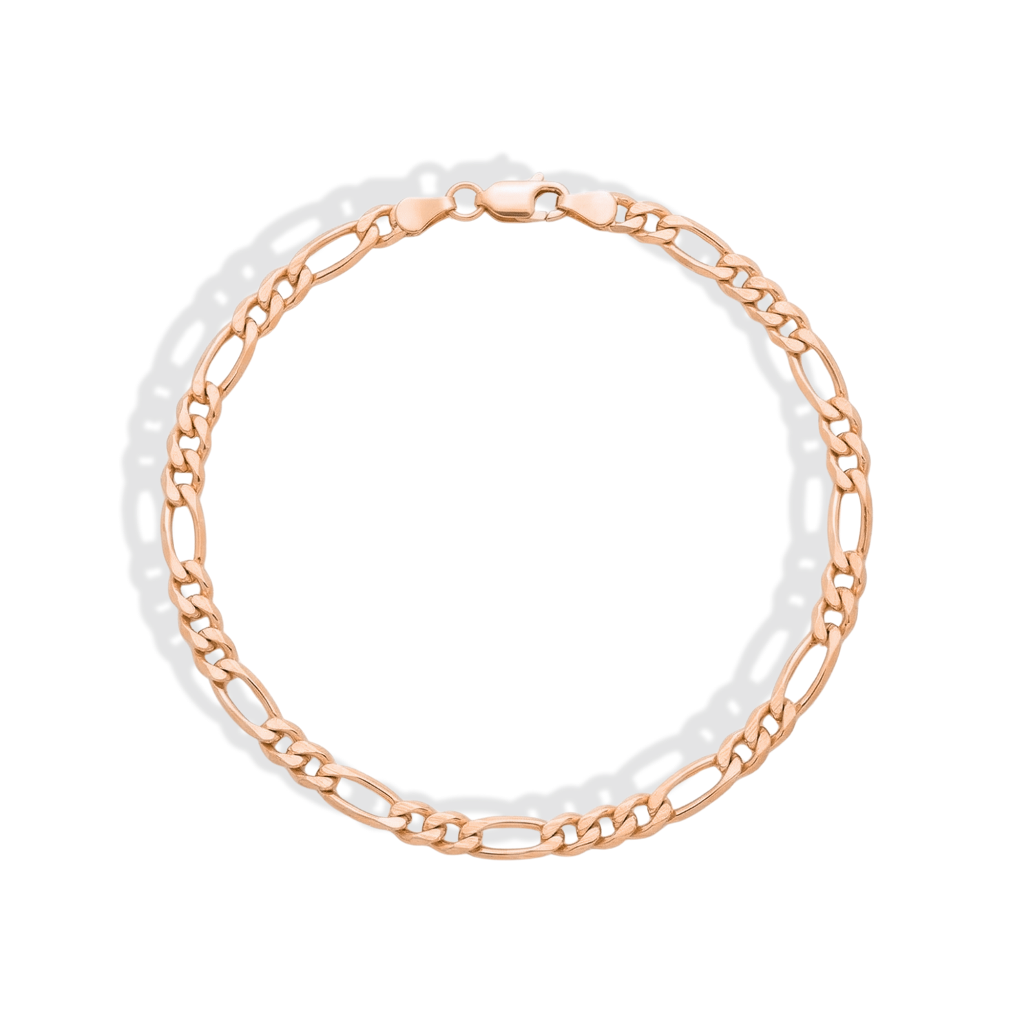 Figaro Chain Bracelet 14K Gold