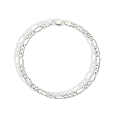 Figaro Chain Bracelet 14K Gold