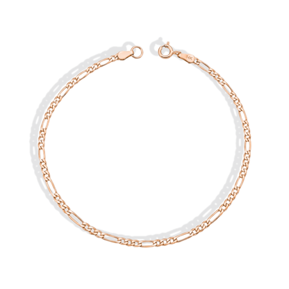 Figaro Chain Bracelet 14K Gold