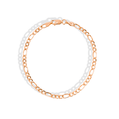 Figaro Chain Bracelet 14K Gold