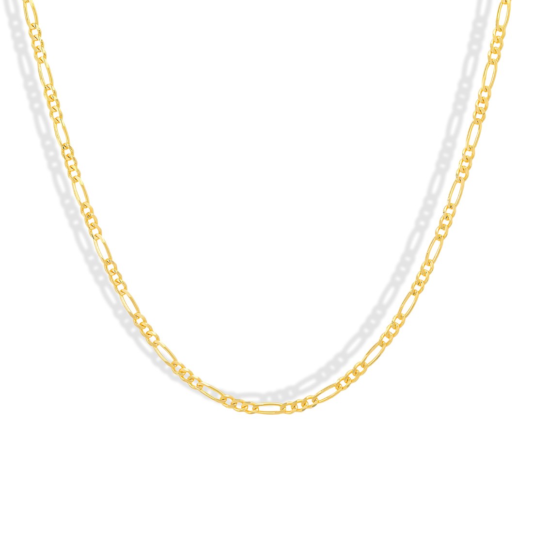 Figaro Chain Necklace 14K Gold is a classic design that blends elegance with modern style